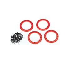Traxxas Beadlock rings red (2.2) (aluminum) (4) 2x10 cs (48) TRX8168R