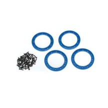 Traxxas Beadlock rings blue (2.2) (aluminum) (4) 2x10 cs (48) TRX8168X