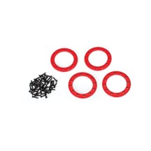 Anillos beadlock rojo 1.9 aluminio Traxxas TRX8169R