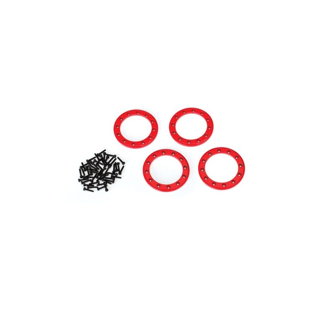 Anillos beadlock rojo 1.9 aluminio Traxxas TRX8169R Anillos beadlock rojo 1.9 aluminio Traxxas TRX8169R