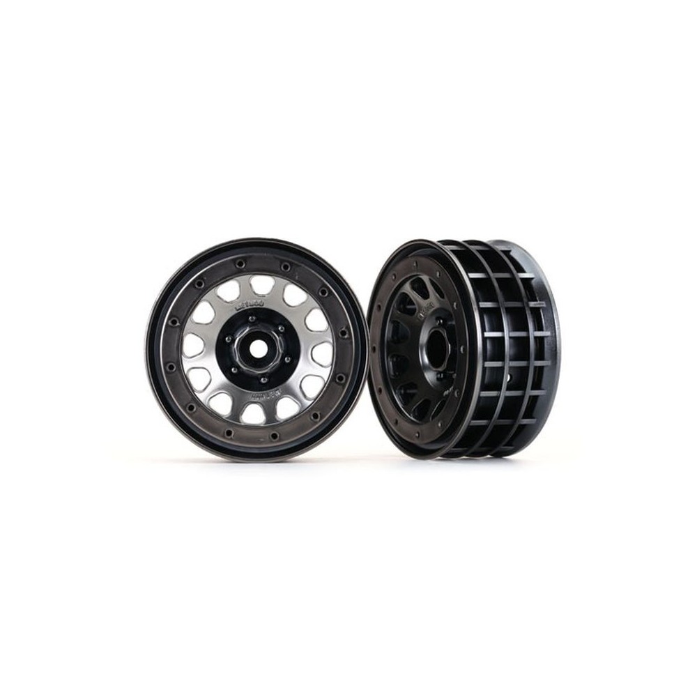 Llantas Method 105 2.2" cromo negro beadlock Traxxas TRX8171
