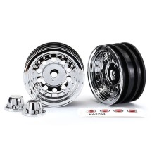Llantas 1.9 pulgadas cromadas con tapas centrales Traxxas TRX8175