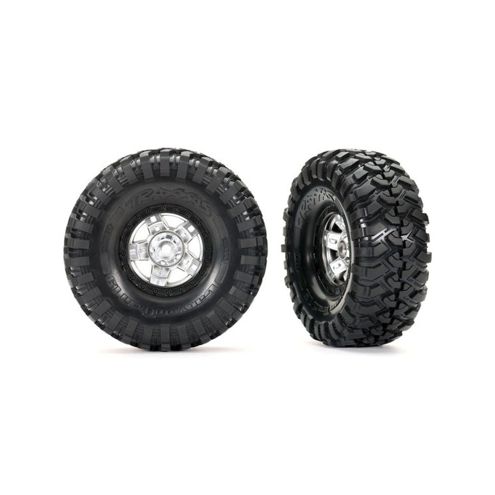 Ruedas TRX-4 Sport cromado satinado montadas Traxxas TRX8179X Ruedas TRX-4 Sport cromado satinado montadas Traxxas TRX8179X