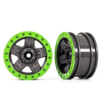 Llantas TRX-4 Sport 2.2 gris verde beadlock TRX8180-GRN