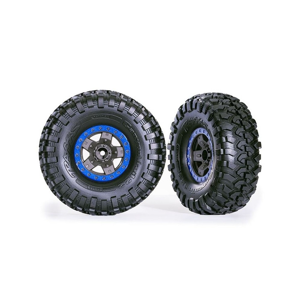 Ruedas montadas TRX-4 Sport 2.2 azul beadlock TRX8181-BLUE Ruedas montadas TRX-4 Sport 2.2 azul beadlock TRX8181-BLUE