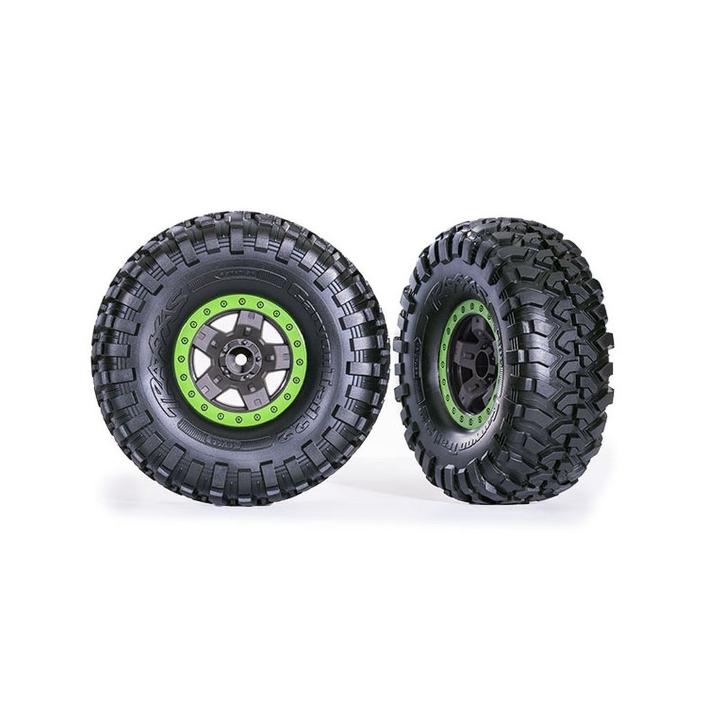 Ruedas montadas TRX-4 Sport 2.2 verde beadlock TRX8181-GRN Ruedas montadas TRX-4 Sport 2.2 verde beadlock TRX8181-GRN
