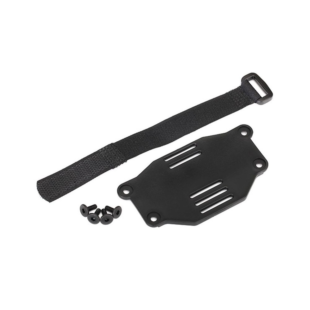 Traxxas Battery plate and battery strap (requires 8072) TRX8223