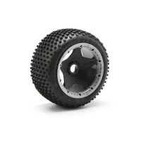 HPI DIRT BUSTER BLOCK TIRE HD COMPOUND ON BLACK WHEEL HPI-4789