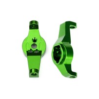 Traxxas Caster blocks 6061-t6 aluminum (green-anodized) left and right TRX8232G