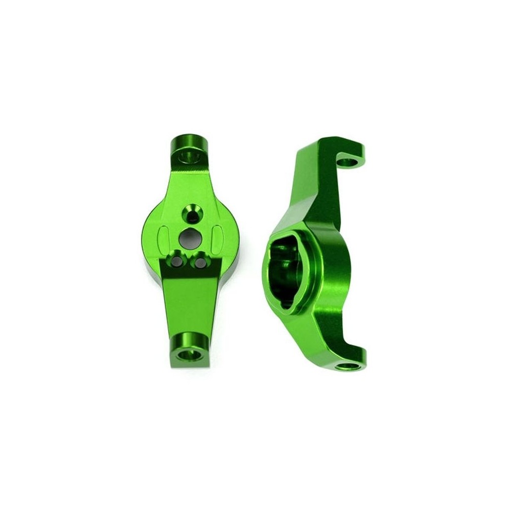 Bloques de inclinación de aluminio 6061-T6 anodizado verde izquierdo y derecho Traxxas TRX8232G