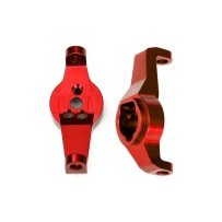 Traxxas Caster blocks 6061-t6 aluminum (red-anodized) left and right TRX8232R