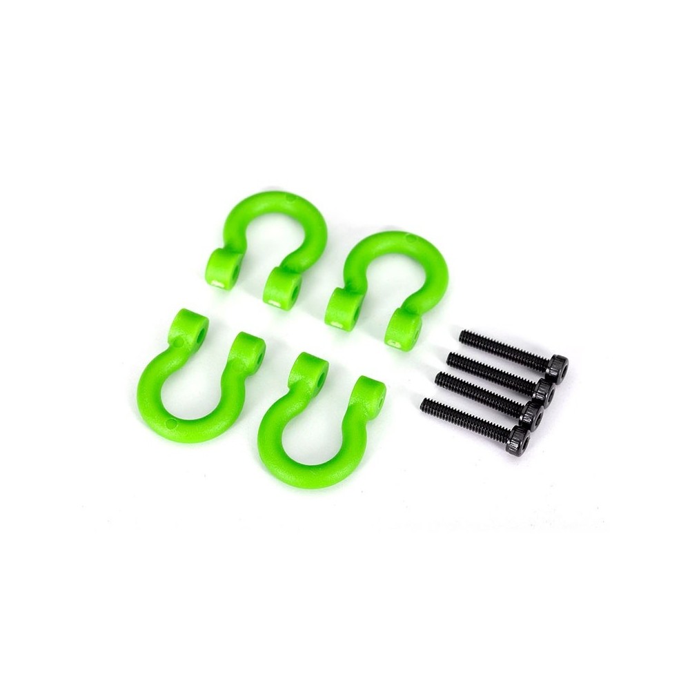 Traxxas Bumper d-rings green front or rear (4) TRX8234-GRN