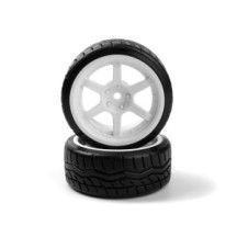 HPI Falken Azenis Drift Tire/HRE C106 Wheel White 4pcs HPI-160248
