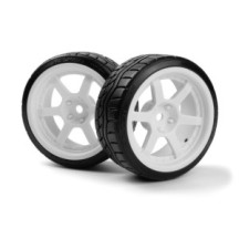 HPI Falken Azenis Drift Tire/HRE C106 Wheel White 4pcs HPI-160248