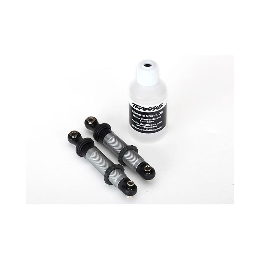 Traxxas GTS Shocks silver aluminum (assembled with spring retainer ) TRX8260