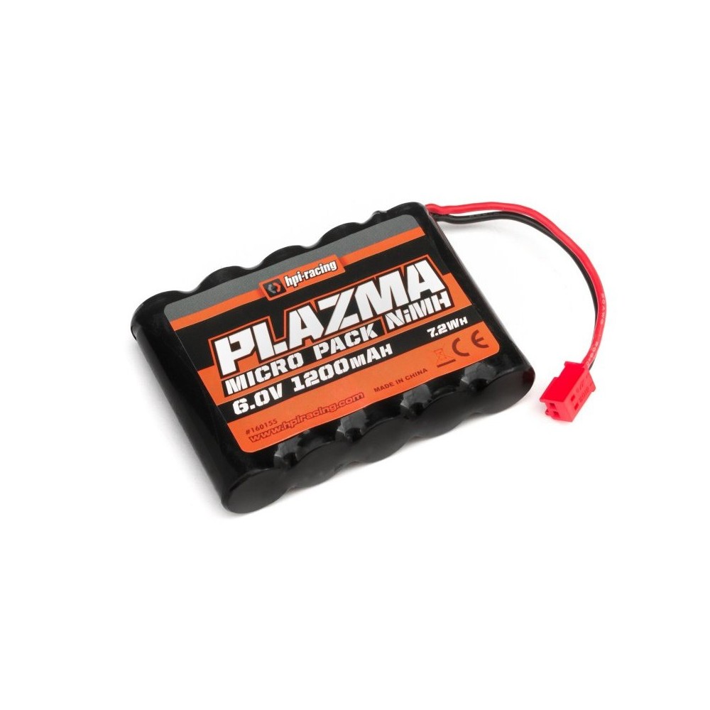 Bateria Nimh HPI Plazma 6.0V 1200mAh para Micro RS4 HPI-160155 Bateria Nimh HPI Plazma 6.0V 1200mAh para Micro RS4 HPI-160155