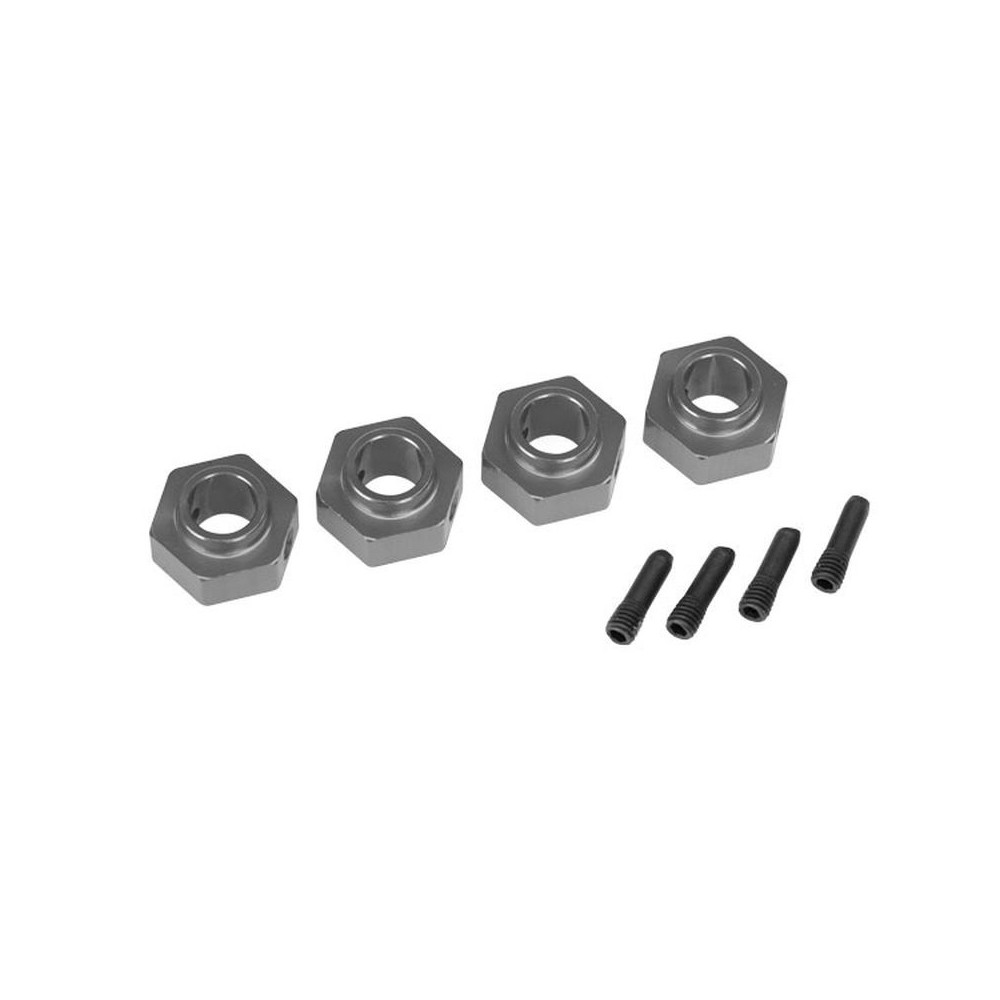 Traxxas Wheel hubs 12mm hex 6061-t6 aluminum (charcoal gray-anodized) (4) TRX8269A Traxxas Wheel hubs 12mm hex 6061-t6 aluminum (charcoal gray-anodized) (4) TRX8269A