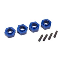 Traxxas Wheel hubs 12mm hex 6061-t6 aluminum (blue-anodized) (4) TRX8269X