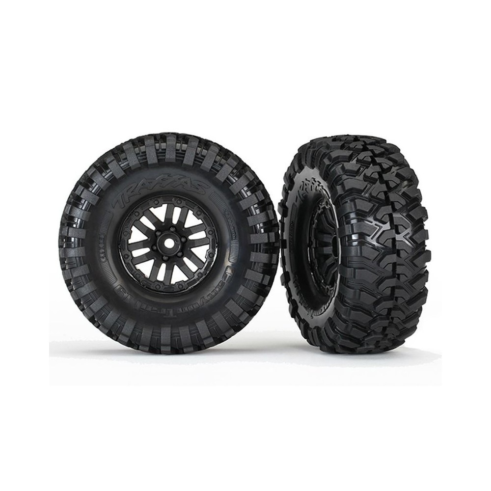 Traxxas Tires and wheels assembled glued (trx-4 wheels canyon trail) TRX8272