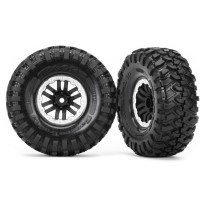 Traxxas Tires and wheels assembled glued (trx-4 satin beadlock wheels canyon) TRX8272X