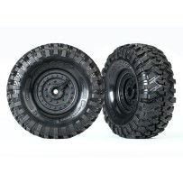 Traxxas Tires and wheels assembled glued (tactical wheels canyon) TRX8273