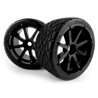 HPI Mounted Phaltline Tire on 3256 Blast Black Wheel 2 pcs HPI-160508