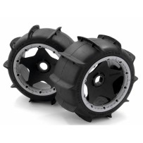 HPI MOUNTED SAND BUSTER PADDLE TIRE M COMPOUND HPI-4741