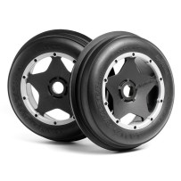 HPI MOUNTED SAND BUSTER RIB TIRE M COMPOUND HPI-4740