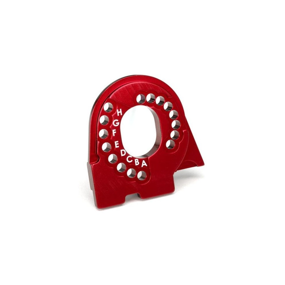 Placa montaje motor TRX-4 aluminio anodizado rojo Traxxas TRX8290R Placa montaje motor TRX-4 aluminio anodizado rojo Traxxas TRX8290R