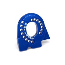 Placa montaje motor TRX-4 aluminio anodizado azul Traxxas TRX8290X