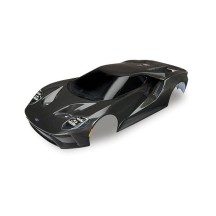 Carrocería Ford GT negra pintada con pegatinas aplicadas Traxxas TRX8311X