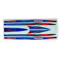 Traxxas Decal set hull (blue) (waterproof) (for disruptor) TRX10698-BLUE