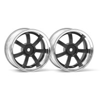HPI RAYS GRAM LIGHTS 57S-PRO CHROME/BLACK HPI-3322