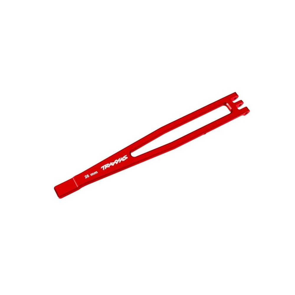 Soporte batería aluminio rojo Traxxas TRX8327-RED Soporte batería aluminio rojo Traxxas TRX8327-RED