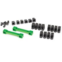 Soportes brazos suspensión aluminio anodizado verde Traxxas TRX8334G