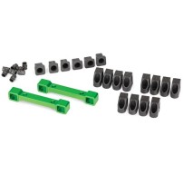 Traxxas Mounts suspension arms aluminum (green-anodized) (front ) TRX8334G