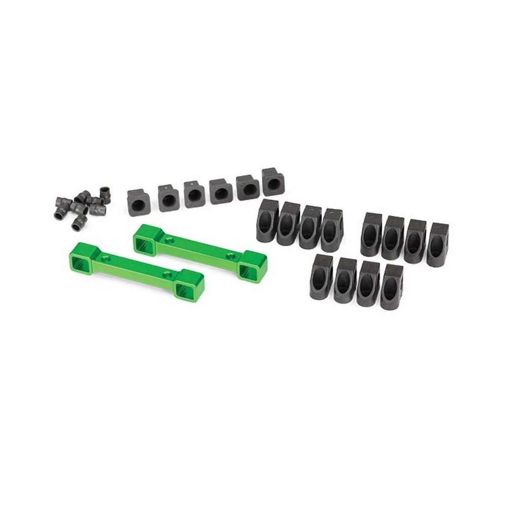 Soportes brazos suspensión aluminio anodizado verde Traxxas TRX8334G Soportes brazos suspensión aluminio anodizado verde Traxxas TRX8334G
