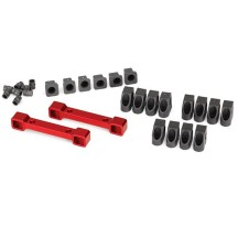 Soportes brazos suspensión aluminio anodizado rojo Traxxas TRX8334R