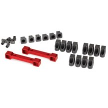 Traxxas Mounts suspension arms aluminum (red-anodized) (front re ) TRX8334R