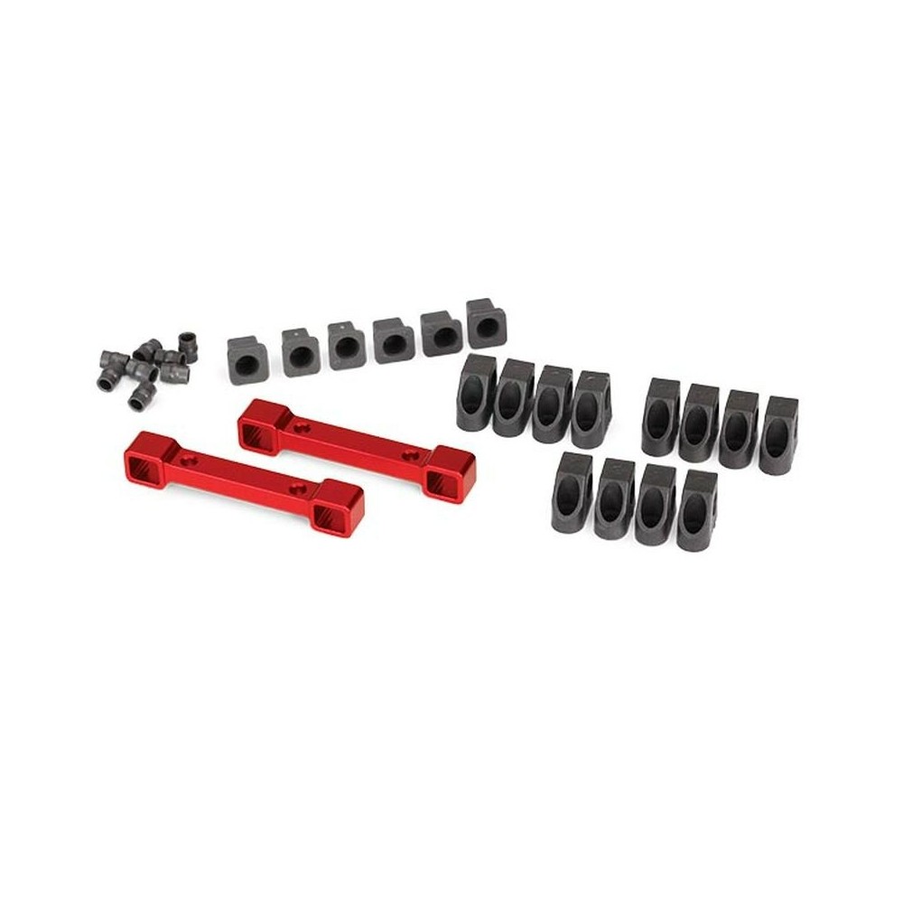 Soportes brazos suspensión aluminio anodizado rojo Traxxas TRX8334R Soportes brazos suspensión aluminio anodizado rojo Traxxas TRX8334R