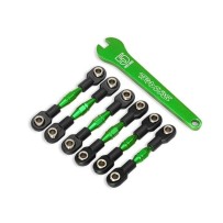 Traxxas Turnbuckles aluminum (green-anodized) camber links 32mm (front) (2) TRX8341G