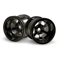 HPI SCORCH 6-SPOKE WHEEL BLACK CHROME HPI-3089