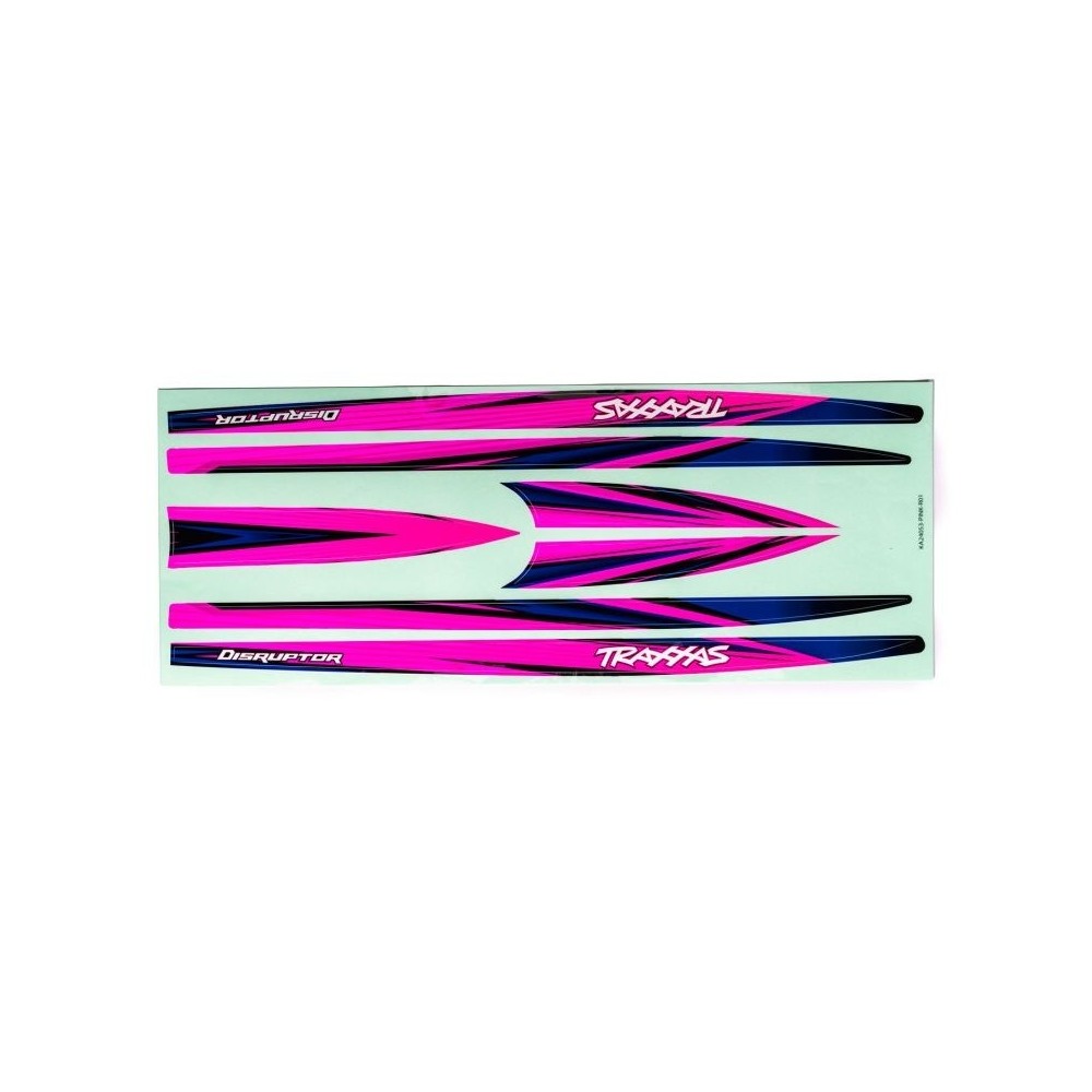 Traxxas Decal set hull (pink) (waterproof) (for disruptor) TRX10698-PINK