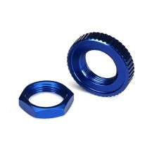 Tuercas protector servo aluminio azul Traxxas TRX8345
