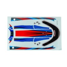 Traxxas Decal set hatch (blue) (waterproof) (for disruptor) TRX10699-BLUE