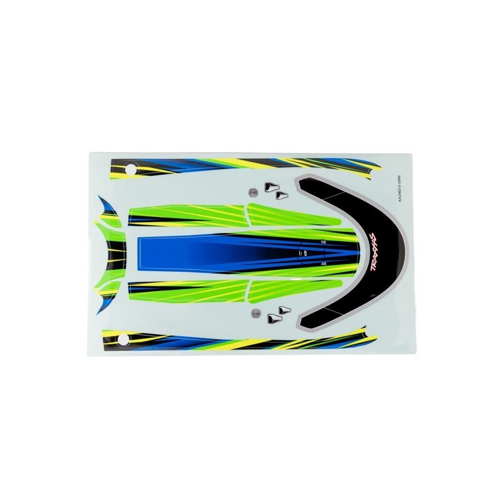 Traxxas Decal set hatch (green) (waterproof) (for disruptor) TRX10699-GRN