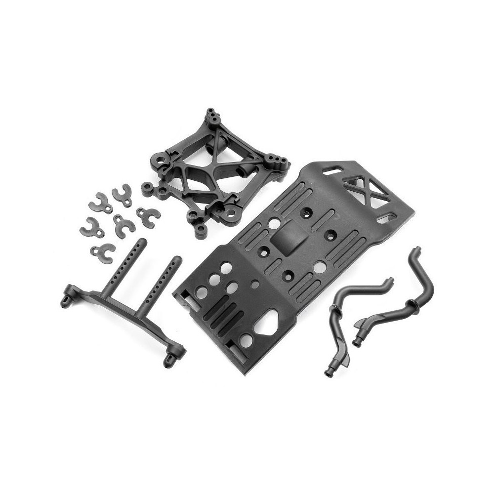 HPI Skid Plate/Body Mount/Savage X Shock Tower Set HPI-85234 HPI Skid Plate/Body Mount/Savage X Shock Tower Set HPI-85234