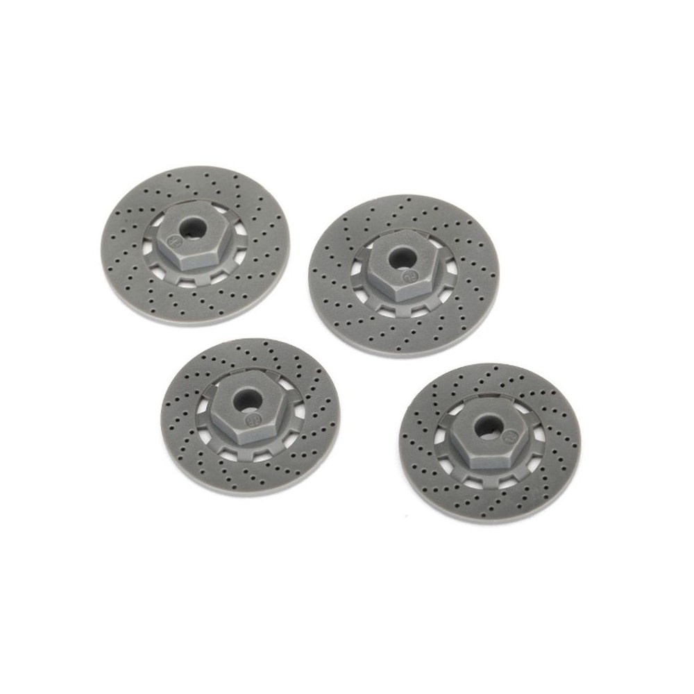 Cubos de rueda con rotores freno disco Traxxas TRX8356