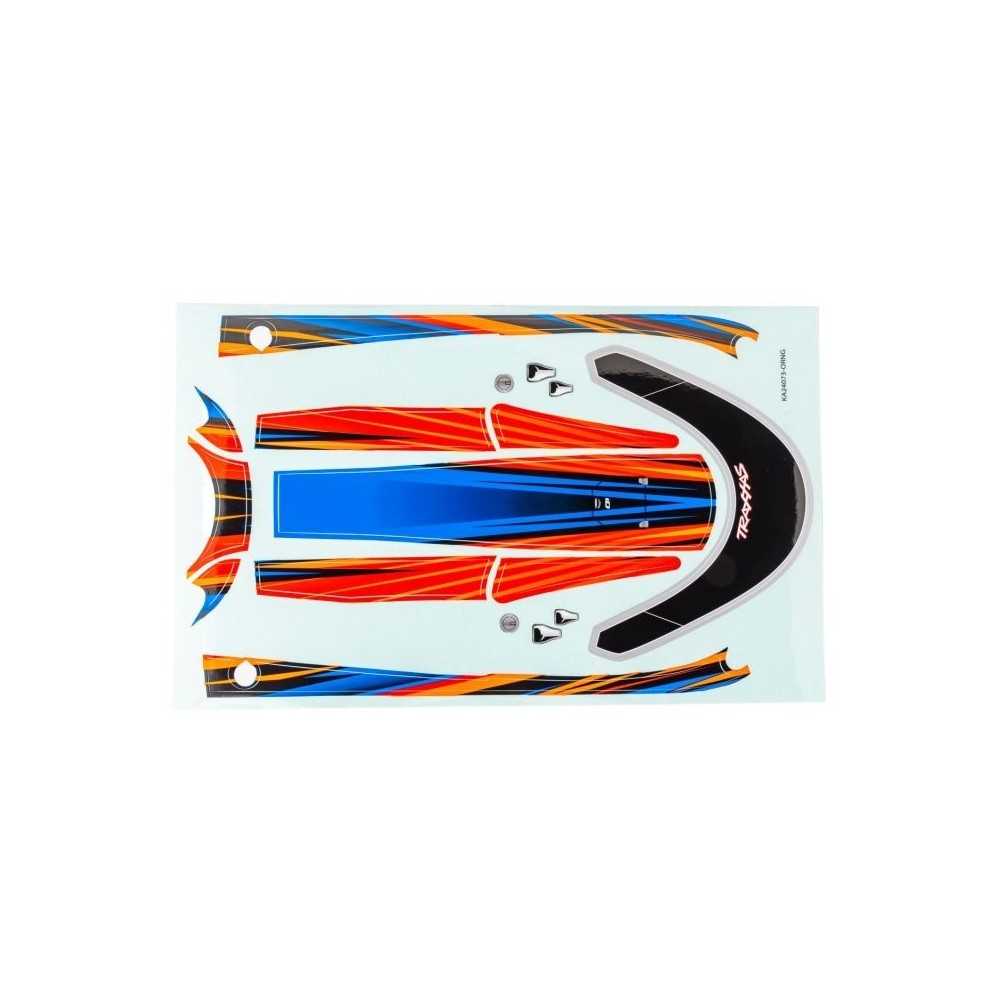 Traxxas Decal set hatch (orange) (waterproof) (for disruptor) TRX10699-ORNG
