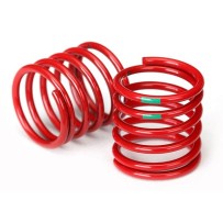 Traxxas Spring shock (red) (4.075 rate green stripe) (2) TRX8363